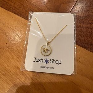 Gold Bee Necklace by the Jush Shop